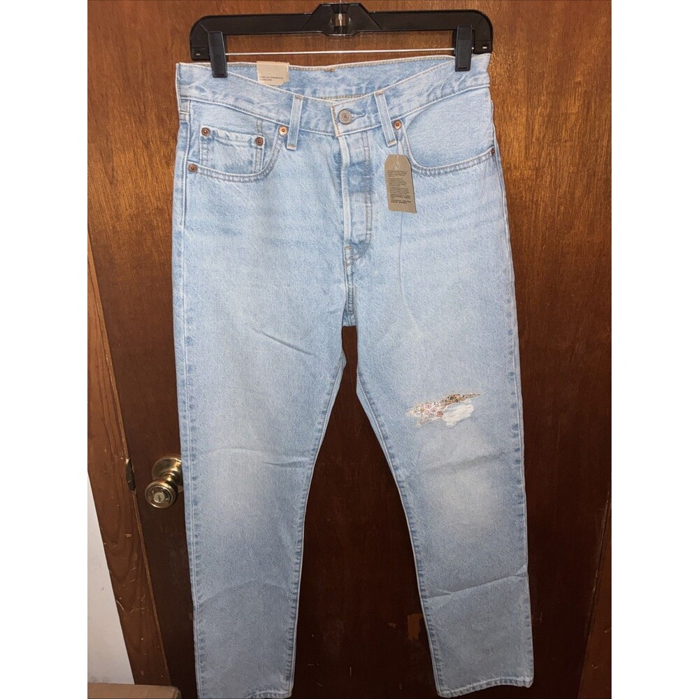Levi’s 150th Anniversary Edition Women 27 X 30 Flora Patch Button Fly 501 Jeans